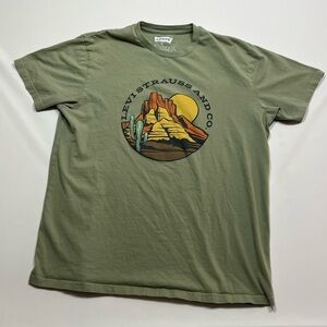 Levi's Strauss Men's Short Sleeve Crew Neck‎ Graphic Logo T-Shirt XL Tea Leaf